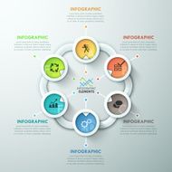 Modern infographics options banner N288