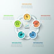 Modern infographics options banner N289