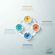 Modern infographics options banner N290