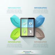 Modern infographics options banner N292