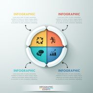 Modern infographics options banner N293