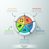 Modern infographics options banner N294