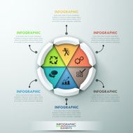 Modern infographics options banner N295