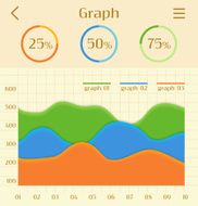 Abstract business colorful infographic elements