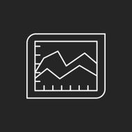 Information chart line icon N109