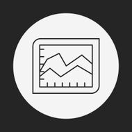 Information chart line icon N110