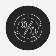 Information chart line icon N120
