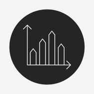 Information chart line icon N128