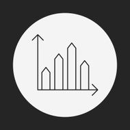 Information chart line icon N130