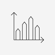 Information chart line icon N131