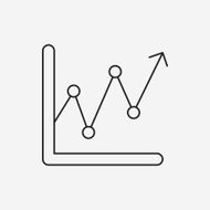 Information chart line icon N135