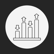 Information chart line icon N138