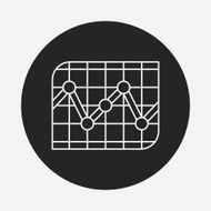 Information chart line icon N140