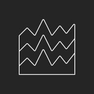 Information chart line icon N149