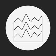 Information chart line icon N150