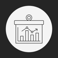 Information chart line icon N154