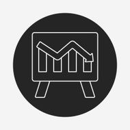 Information chart line icon N156