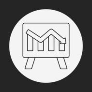 Information chart line icon N158
