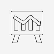Information chart line icon N159