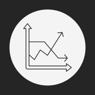 Information chart line icon N166