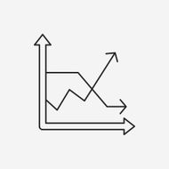 Information chart line icon N167