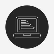 Information chart line icon N168