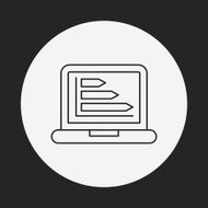 Information chart line icon N170