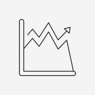 Information chart line icon N179