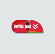 Colorful download web button Modern flat design N6
