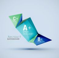 Geometric shapes with sample text Abstract template N8