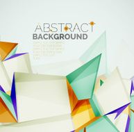 Geometric shapes with sample text Abstract template N9