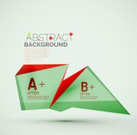 Geometric shapes with sample text Abstract template N12