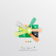 Modern abstract geometric info banner N8