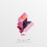 Modern abstract geometric info banner N9
