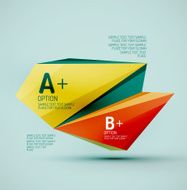 Geometric shapes in the air Vector abstract background N12