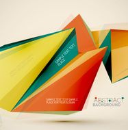 Geometric shapes in the air Vector abstract background N13
