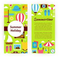Vector Flyer Template of Flat Design Summer Holiday Concept