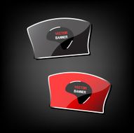 Glossy vector labels N3