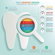 Teeth info graphic design clean vector
