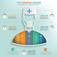 Doctor info graphic design clean vector N3