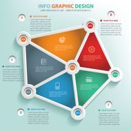 Connection info graphic design clean vector