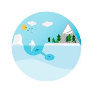 Collection of icons Concept design infographics ecology