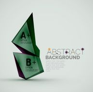 Geometric shapes with sample text Abstract template N17
