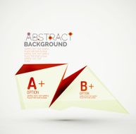 Geometric shapes with sample text Abstract template N18