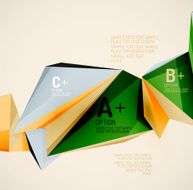 Geometric shapes in the air Vector abstract background N19