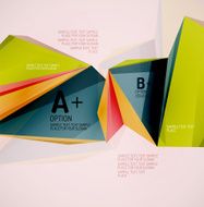 Geometric shapes in the air Vector abstract background N21