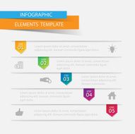 Infographic marketing icons Business concept with 5 options N2