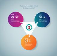 Infographic marketing icons Business concept with 3 options