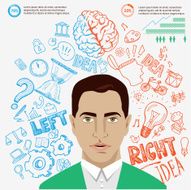 Creative brain Idea Vector concept N3