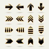 gorgeous glossy arrows set
